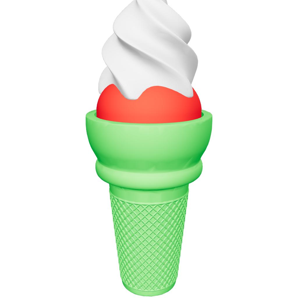 Print It optimized: icecream.glb